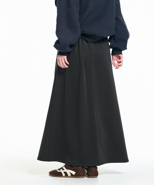 coca（coca）（コカ）の「【DAILY WARM】裏シャギーフレアスカート（スカート・レディース・ブラック/チャコール・L/S/M）」の9枚目の写真