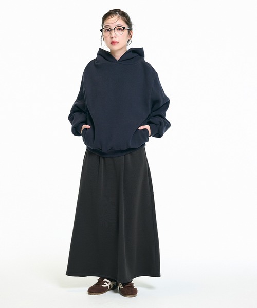 coca（coca）（コカ）の「【DAILY WARM】裏シャギーフレアスカート（スカート・レディース・ブラック/チャコール・L/S/M）」の10枚目の写真