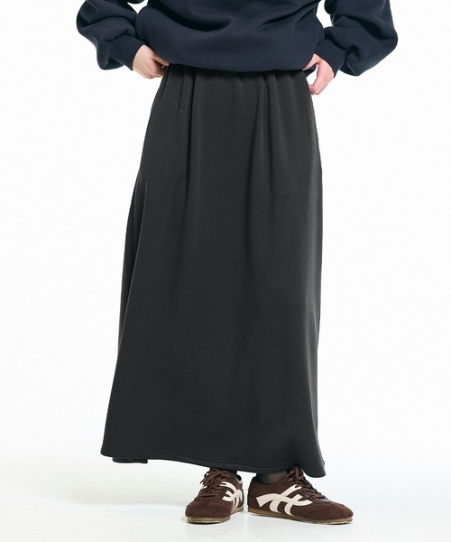 coca（coca）（コカ）の「【DAILY WARM】裏シャギーフレアスカート（スカート・レディース・ブラック/チャコール・L/S/M）」の11枚目の写真