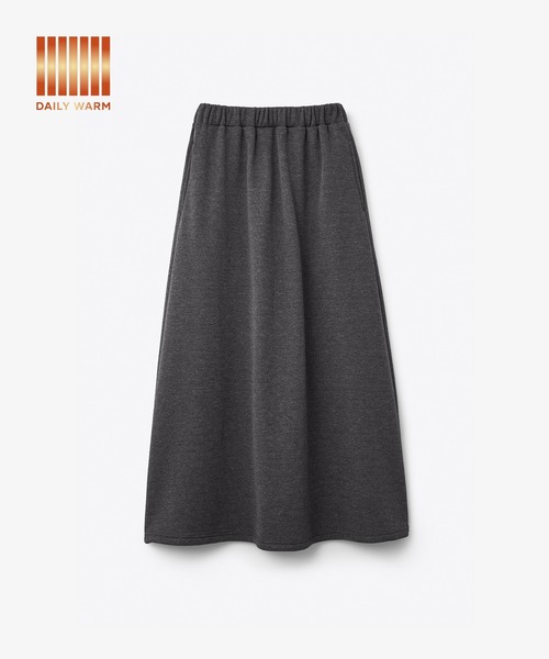 coca（coca）（コカ）の「【DAILY WARM】裏シャギーフレアスカート（スカート・レディース・ブラック/チャコール・L/S/M）」の14枚目の写真