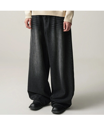 AVANDRESS（アバンドレス ）の「Basic Brush Daily Wide Pants BLACK（デニムパンツ）」