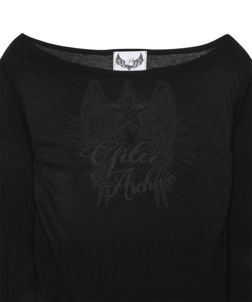 GILAARCHIVE（ギラアーカイブ）の「STAR WING SHEER LONG SLEEVE_BK（Tシャツ/カットソー・レディース・その他・FREE）」の4枚目の写真