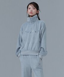 女性起毛半ジップスウェット-CFRG5175D0D