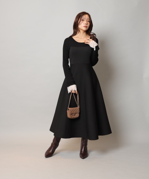 袖レースビスチェ切替ワンピース（ワンピース）｜Apuweiser-riche