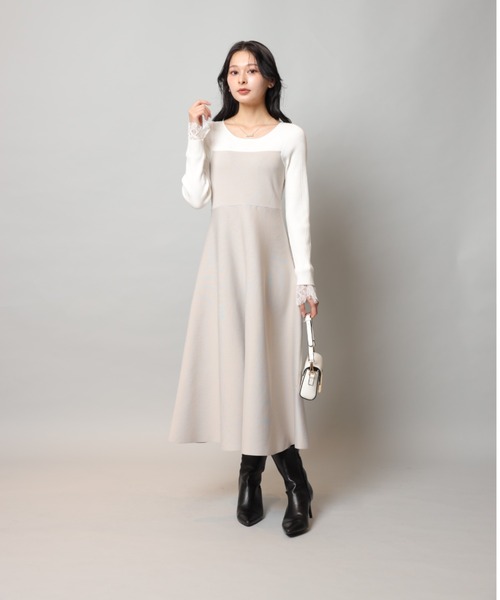 袖レースビスチェ切替ワンピース（ワンピース）｜Apuweiser-riche