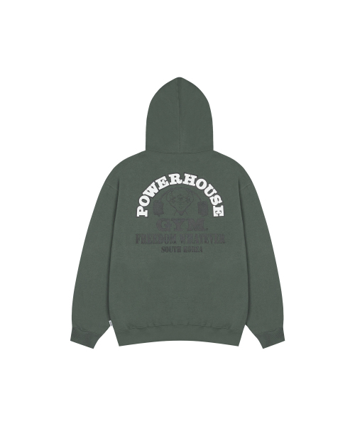 FREEDOM(フリーダム)の「パワーハウス オーバーサイズ フードパーカー (カーキ)(パーカー・メンズ・カーキ・MEDIUM/LARGE/X-LARGE/XXXX-LARGE/XX-LARGE/XXX-LARGE)」の1枚目の写真