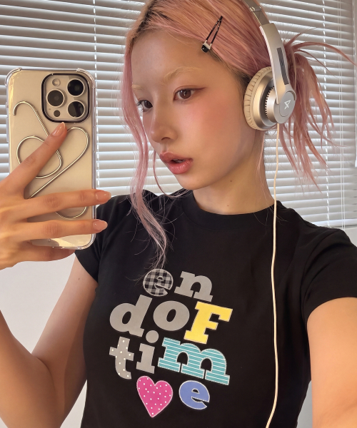 GRAVER（グレーバー）の「[ウーマン]END OF TIME スリム半袖Tシャツ_3カラー（Tシャツ/カットソー・レディース・ホワイト/ブラック/イエロー・FREE/ONE SIZE）」の4枚目の写真