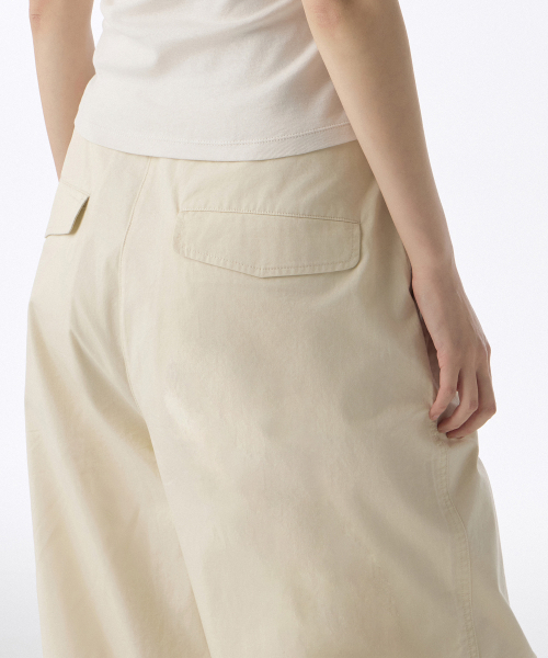 MUSINSA STANDARD WOMAN（ムシンサスタンダードウーマン）の「ウィメンズコットンパラシュートパンツ[クリーム]（スウェットパンツ・レディース・その他・30/24/26/28/22）」の7枚目の写真