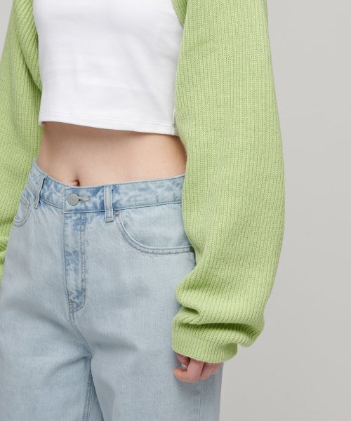 MUSINSA STANDARD WOMAN（ムシンサスタンダードウーマン）の「ウィメンズボレロカーディガン [ペイルグリーン]（カーディガン/ボレロ・レディース・その他・SMALL/MEDIUM）」の5枚目の写真