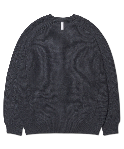 NOMANUAL(NOMANUAL)の「ANOMALY KNIT ZIP-UP - CHARCOAL(カーディガン/ボレロ・レディース・その他・SMALL/MEDIUM/LARGE)」の2枚目の写真