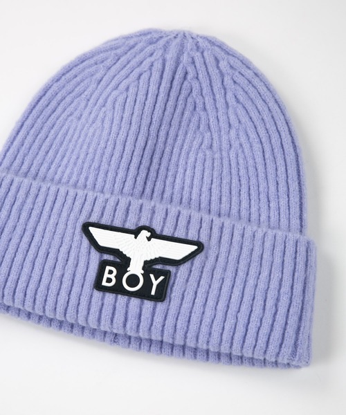 BOY LONDON（ボーイロンドン）の「【BOY LONDON】BOY EAGLE BEANIE（ニットキャップ/ビーニー・メンズ・パープル・FREE）」の5枚目の写真