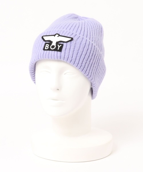 BOY LONDON（ボーイロンドン）の「【BOY LONDON】BOY EAGLE BEANIE（ニットキャップ/ビーニー・メンズ・パープル・FREE）」の7枚目の写真