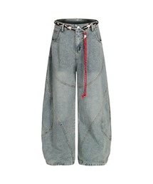 HOOK | HOOK -select- 　パラコードベルト付きデニムバルーンパンツ(デニムパンツ)