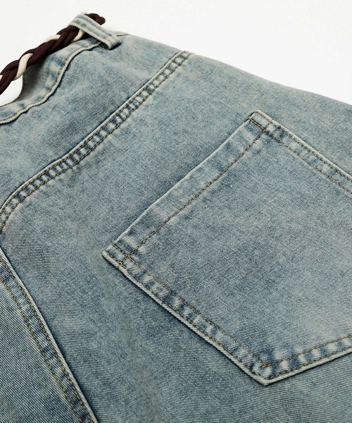 HOOK(フック)の「HOOK -select- パラコードベルト付きデニムバルーンパンツ(デニムパンツ・メンズ・ブラック/ブルー・M/L/S)」の6枚目の写真