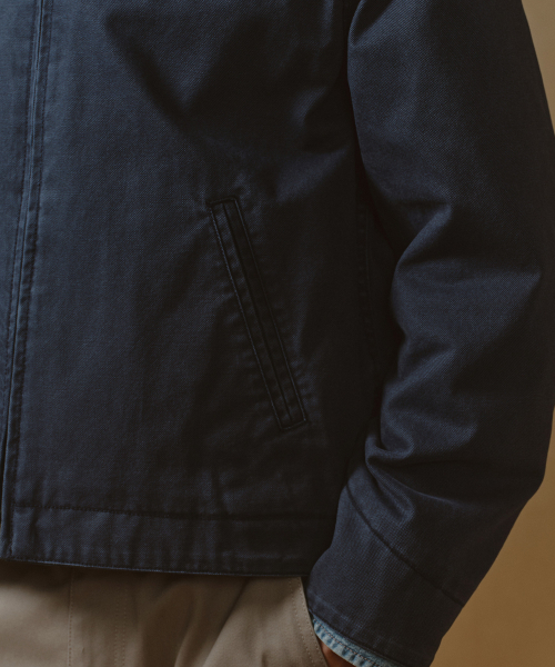MUSINSA STANDARD（ムシンサスタンダード）の「ピグメントキャンバスワークジャケット[ネイビー]（その他アウター・メンズ・その他・MEDIUM/X-LARGE/LARGE）」の7枚目の写真
