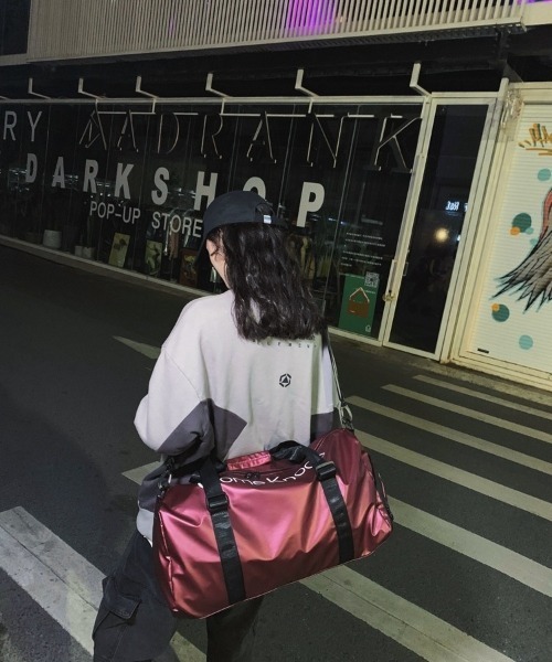 BACKYARD FAMILY(バックヤードファミリー)の「ボストンバッグ スポーツバッグ pmybostonbag18(ボストンバッグ・レディース・ピンク/レッド/パープル/シャンパン/シルバー/ブルー/ブラック・FREE)」の19枚目の写真