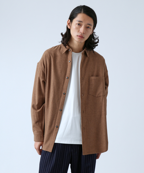 【BOYCOM/ボイコム】ビーバー加工 ウールレギュラーカラーシャツ