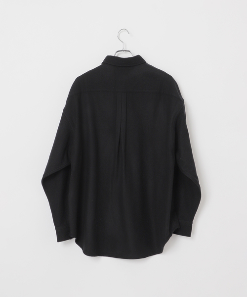 B.C STOCK（ベーセーストック）の「【BOYCOM/ボイコム】ビーバー加工 ウールレギュラーカラーシャツ（シャツ/ブラウス・メンズ・グレー/ブラウン/ブラック・LARGE/MEDIUM）」の18枚目の写真