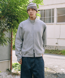 XERO（ゼロ）の「フルジップフィンガーホールスウェットシャツ [メランジグレー]（ナイロンジャケット）」