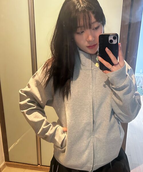 XERO（ゼロ）の「フルジップフィンガーホールスウェットシャツ [メランジグレー]（ナイロンジャケット・メンズ・その他・SMALL/MEDIUM/LARGE/X-LARGE）」の17枚目の写真