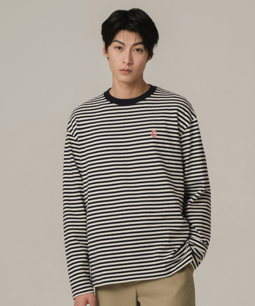 COVERNAT(カバーナット)の「カレッジストライプロングスリーブネイビー(Tシャツ/カットソー・レディース・その他・XX-LARGE/LARGE/X-LARGE)」の1枚目の写真