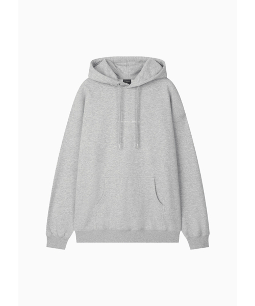 LIMELIGHT APPAREL(ライムライトアパレル)の「アパレル刺繍シンプルロゴオーバーサイズフードパーカー(グレー杢/ホワイト)(パーカー・メンズ・その他・SMALL/MEDIUM/LARGE/X-LARGE)」の2枚目の写真