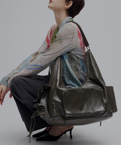 【新品未使用】Ameri VOYAGER BIG BAG アイボリー Ameri VINTAGE - 【新品未使用】Ameri VOYAGER BIG BAG アイボリーの