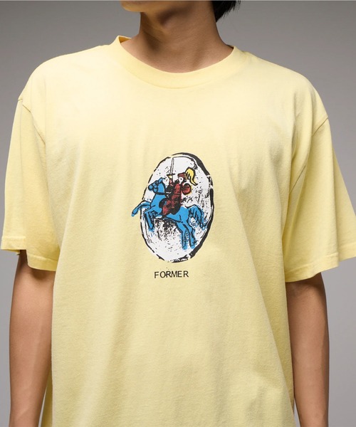 ムラサキスポーツ(ムラサキスポーツ)の「FORMAR/フォーマー 半袖Tシャツ FTE-25401(Tシャツ/カットソー・メンズ・ライトイエロー・M/L)」の4枚目の写真
