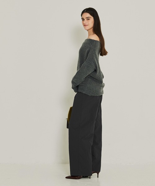 coca(coca)(コカ)の「【DAILY WARM】ナイロン微起毛タックパンツ(その他パンツ・レディース・ブラック/カーキ・L/M/S)」の10枚目の写真