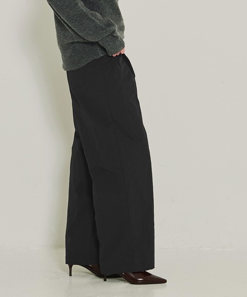 coca(coca)(コカ)の「【DAILY WARM】ナイロン微起毛タックパンツ(その他パンツ・レディース・ブラック/カーキ・L/M/S)」の13枚目の写真