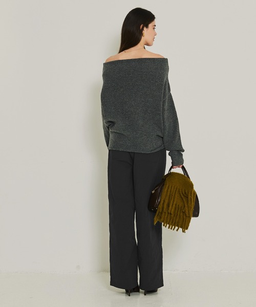 coca(coca)(コカ)の「【DAILY WARM】ナイロン微起毛タックパンツ(その他パンツ・レディース・ブラック/カーキ・L/M/S)」の14枚目の写真