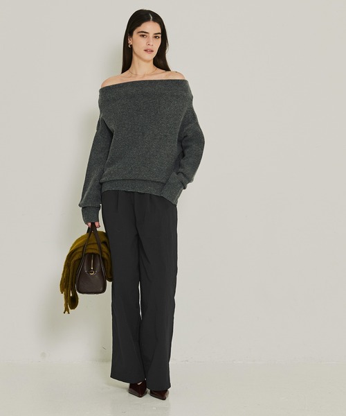 coca(coca)(コカ)の「【DAILY WARM】ナイロン微起毛タックパンツ(その他パンツ・レディース・ブラック/カーキ・L/M/S)」の15枚目の写真