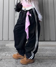 BLACKQUEEN（ブラッククイーン）の「【BLACKQUEEN】Wウエストカーブパンツ 《KIKUさんコラボパンツ》（その他パンツ）」