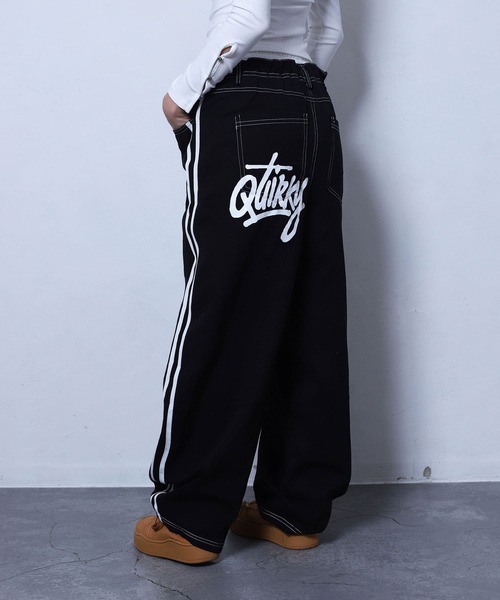 BLACKQUEEN(ブラッククイーン)の「【BLACKQUEEN】Wウエストカーブパンツ 《KIKUさんコラボパンツ》(その他パンツ・レディース・ブラック/ベージュ・M)」の14枚目の写真