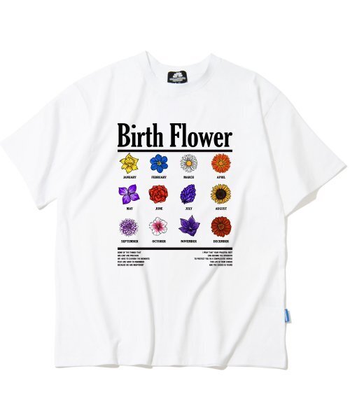TRIPSHION(トリップション)の「バースフラワーグラフィックTシャツ - ホワイト(Tシャツ/カットソー・メンズ・その他・LARGE/MEDIUM/X-LARGE)」の1枚目の写真