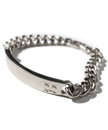 MASSNOUN | ダイボーイ フラットバー チェーン ブレスレット MUZAJ003-SV(ブレスレット)