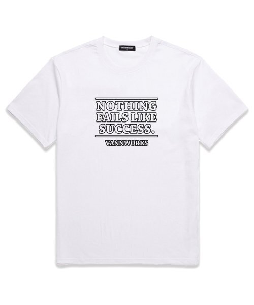 VANNWORKS(バンワークス)の「LETTERING LOGO オーバーサイズ 半袖Tシャツ (VS0069) ホワイト(Tシャツ/カットソー・レディース・その他・LARGE/MEDIUM/SMALL/X-LARGE/XX-LARGE)」の1枚目の写真
