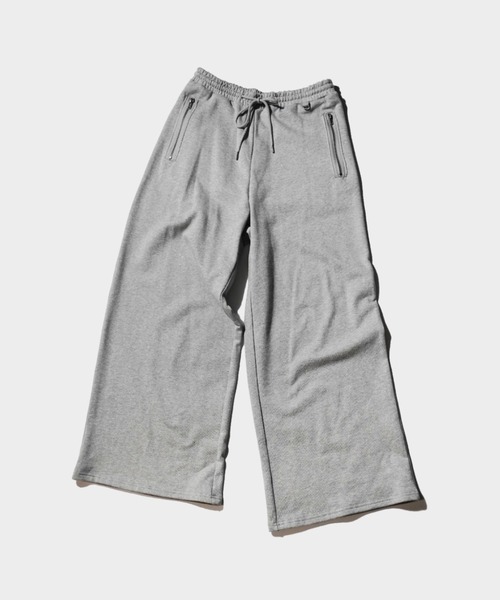 CAMPHOR WOOD（カンファーウッド）の「WIDE BAGGY GRIDDER SWEAT PANTS / ワイドバギーグリッダースウェットパンツ（スウェットパンツ・メンズ・グレー/ブラック・SMALL/MEDIUM/LARGE）」の4枚目の写真