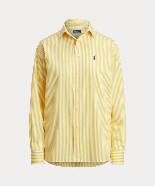 POLO RALPH LAUREN（ポロ ラルフ ローレン）の「ストライプド コットン シャツ（シャツ/ブラウス・レディース・イエロー・M/S/XS/XXS）」の7枚目の写真