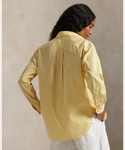 POLO RALPH LAUREN（ポロ ラルフ ローレン）の「ストライプド コットン シャツ（シャツ/ブラウス・レディース・イエロー・M/S/XS/XXS）」の5枚目の写真