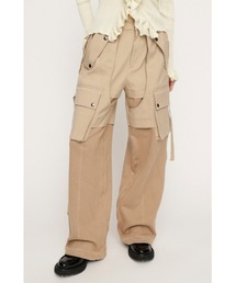 SLY（スライ）の「【2026SS新作】KNIT DOCKING CARGO PT ニットドッキング カーゴパンツ 冬服 春服（カーゴパンツ）」