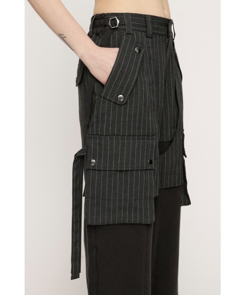 SLY（スライ）の「【2026SS新作】KNIT DOCKING CARGO PT ニットドッキング カーゴパンツ 冬服 春服（カーゴパンツ・レディース・ライトベージュ/グレー系その他2・1/2）」の11枚目の写真