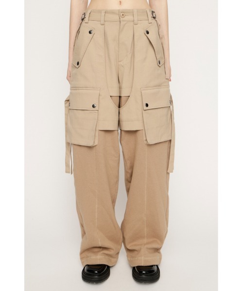 SLY（スライ）の「【2026SS新作】KNIT DOCKING CARGO PT ニットドッキング カーゴパンツ 冬服 春服（カーゴパンツ・レディース・ライトベージュ/グレー系その他2・1/2）」の17枚目の写真