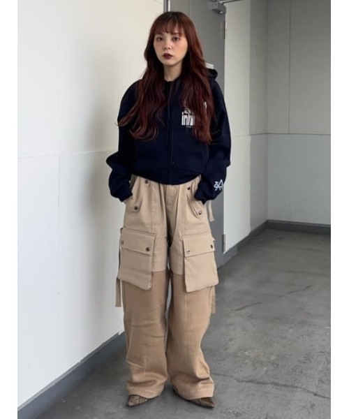 2026SS新作】KNIT DOCKING CARGO PT ニットドッキング カーゴパンツ 冬