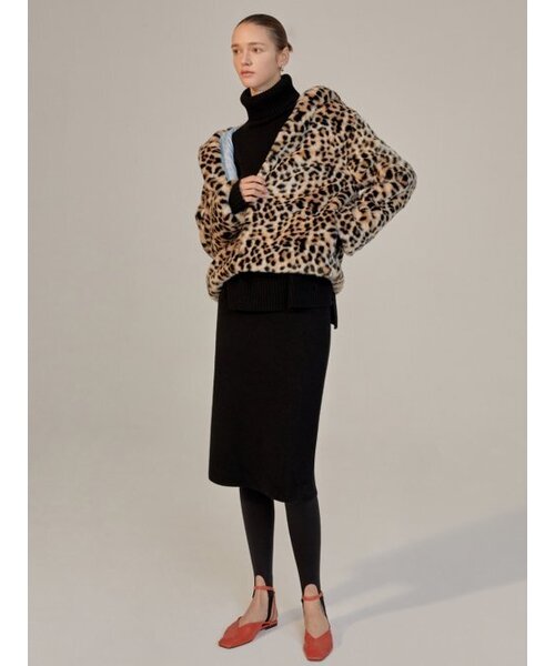 HAVELESS(ハブレス)の「BIANA HOODIE FUR JACKET LEOPARD(ムートンコート・レディース・その他・FREE)」の1枚目の写真
