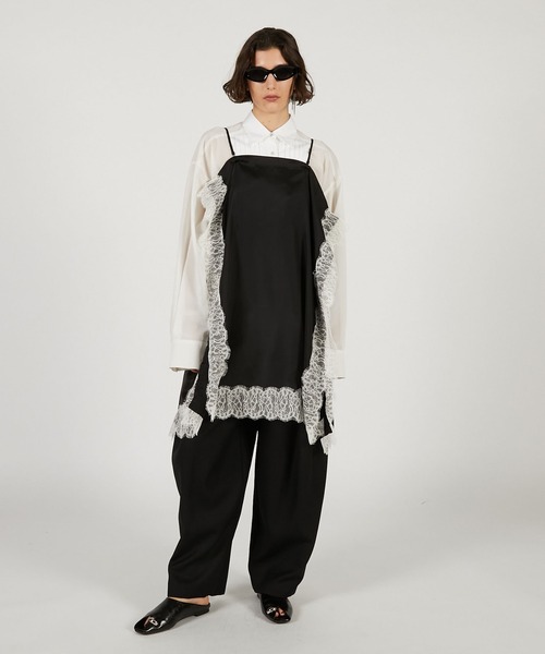 PRANK PROJECT（プランクプロジェクト）の「【Pre-Order】レースシンメワンピース / Square Pattern Skirt OP（ワンピース・レディース・ブラック/アイボリー/ブラウン・FREE）」の9枚目の写真