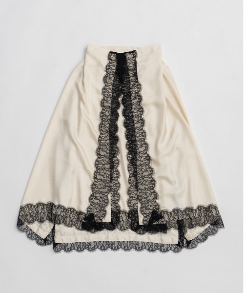 PRANK PROJECT（プランクプロジェクト）の「【Pre-Order】レースシンメワンピース / Square Pattern Skirt OP（ワンピース・レディース・ブラック/アイボリー/ブラウン・FREE）」の7枚目の写真