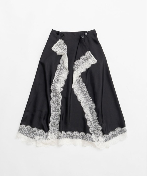 PRANK PROJECT（プランクプロジェクト）の「【Pre-Order】レースシンメワンピース / Square Pattern Skirt OP（ワンピース・レディース・ブラック/アイボリー/ブラウン・FREE）」の20枚目の写真