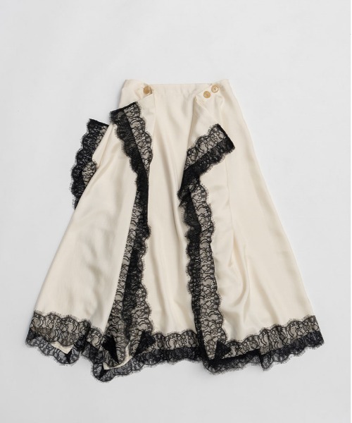 PRANK PROJECT（プランクプロジェクト）の「【Pre-Order】レースシンメワンピース / Square Pattern Skirt OP（ワンピース・レディース・ブラック/アイボリー/ブラウン・FREE）」の21枚目の写真