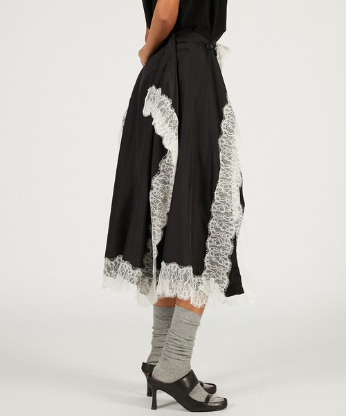 PRANK PROJECT（プランクプロジェクト）の「【Pre-Order】レースシンメワンピース / Square Pattern Skirt OP（ワンピース・レディース・ブラック/アイボリー/ブラウン・FREE）」の19枚目の写真